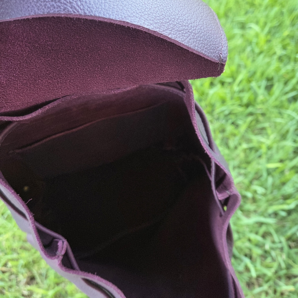 Elegant Purple Leather Backpack - Portland Leather Goods - Picture 3 of 11
